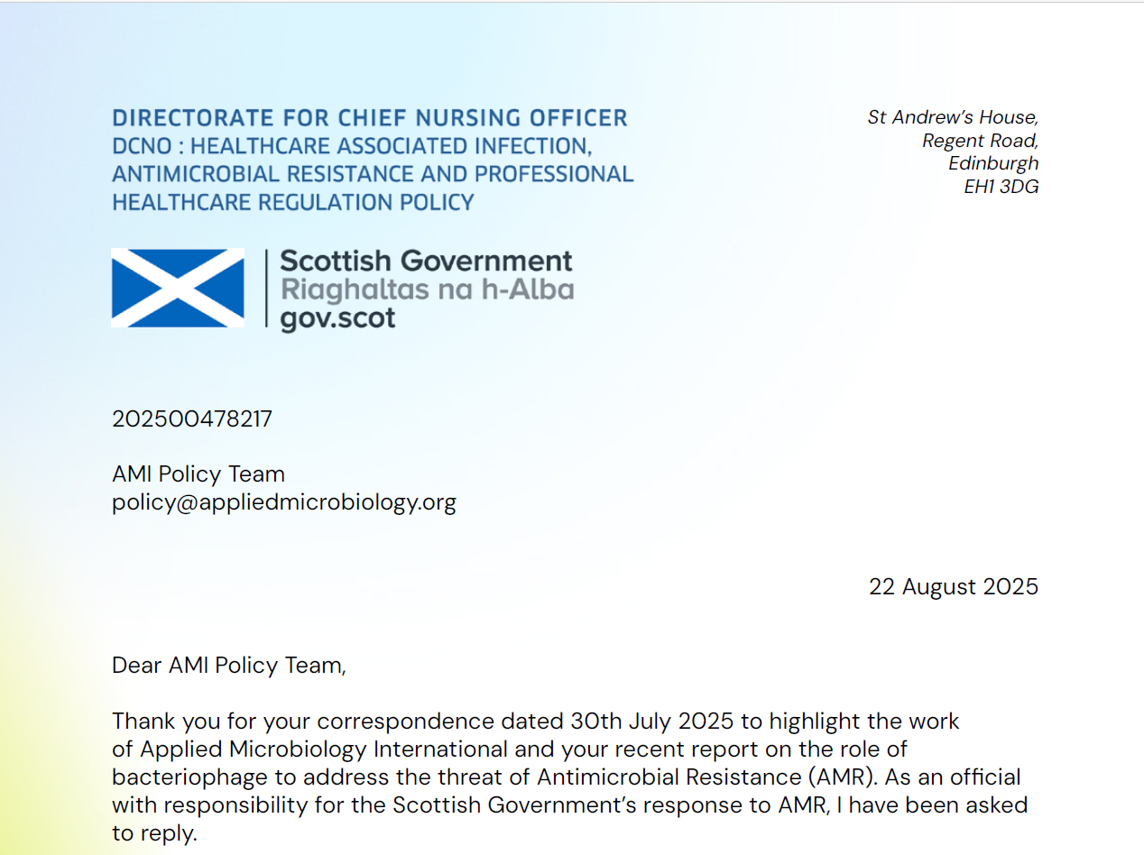 Scottish Gov_Phage_Response