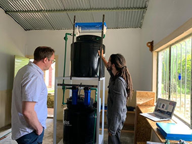 Cantaro Azul water treatment prototype